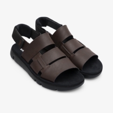 Camper Black / Dark Brown Sandals Mens - Oruga Online Ireland | QPVJG4597